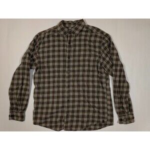 Woolrich Button Up Long Sleeve Shirt Mens Medium Multicolor Plaid Pocket Cotton